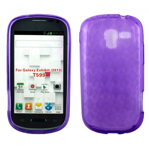 Wholesale Galaxy Exhibit T599 TPU Gel Case (Purple)